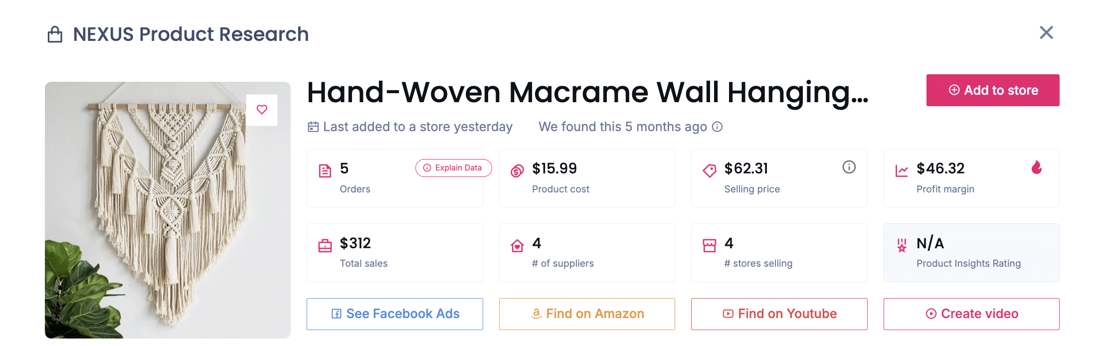 Boho macrame wall hangings